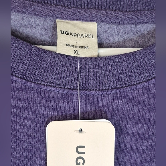 UG Apparel Purple Pullover Sweatshirt Women's Size XL NWT - Picture 4 of 9